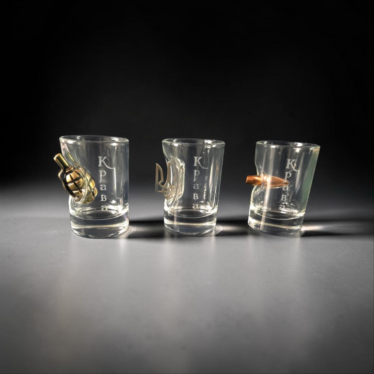 Гравіювання на склі - рюмки на подарунок